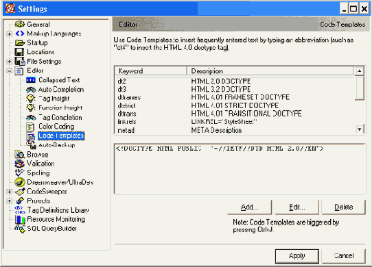 Web   Macromedia HOMESITE
