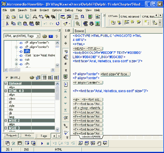 Web   Macromedia HOMESITE
