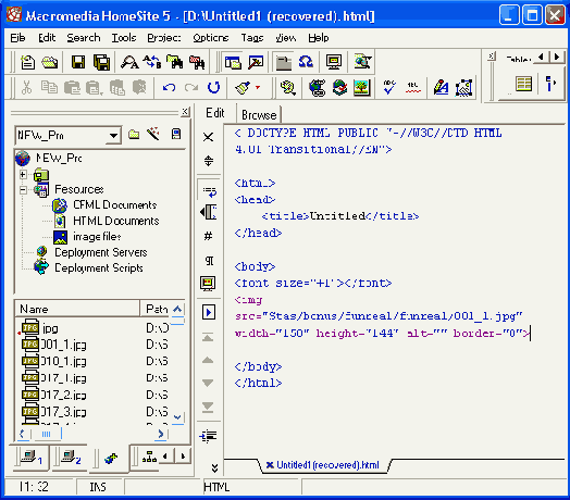 Web   Macromedia HOMESITE
